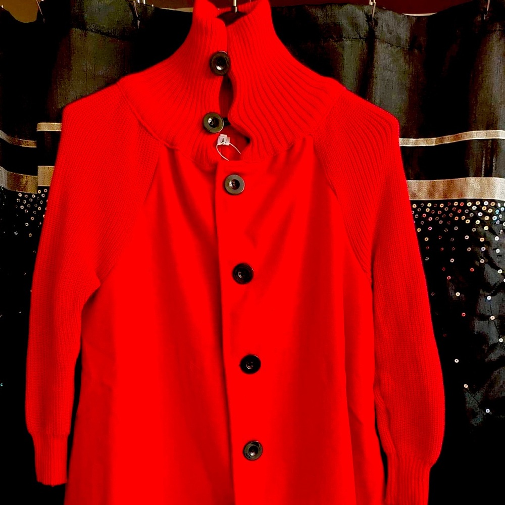 Red swing coat
